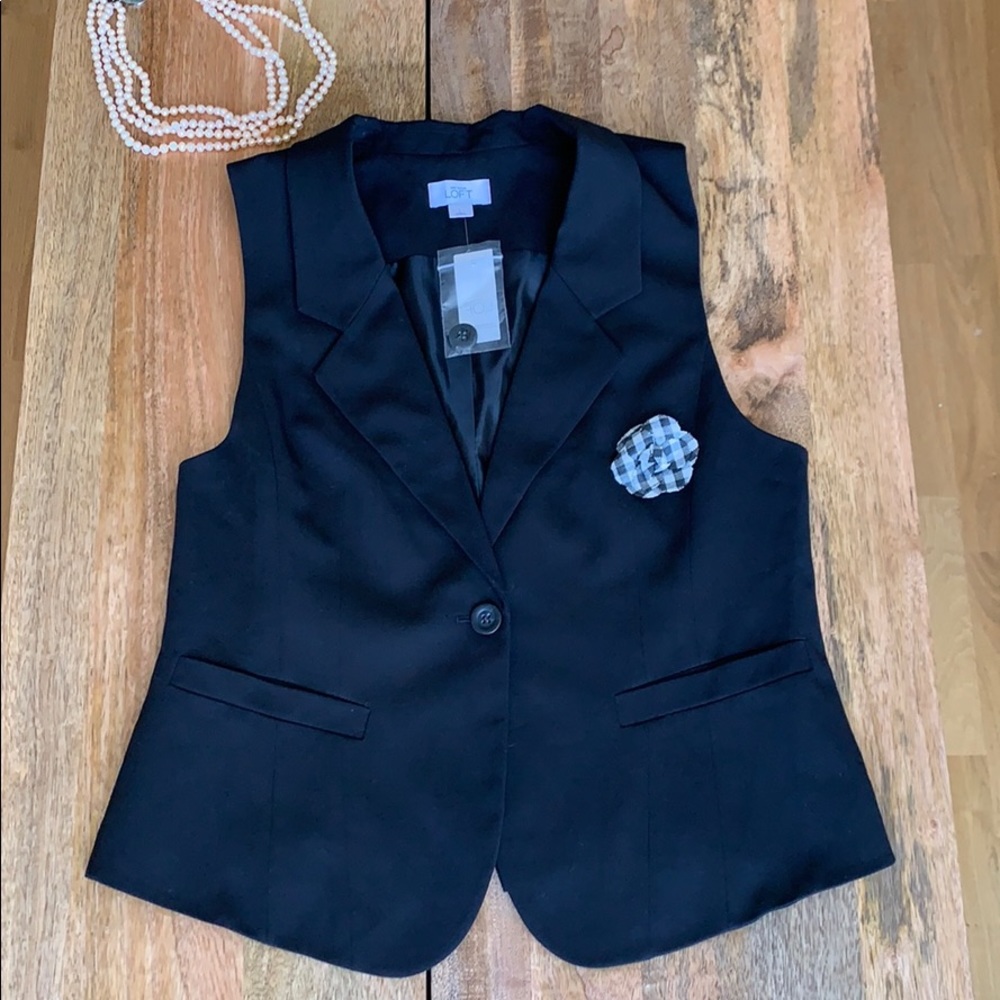Black Vest | Ann Taylor Loft